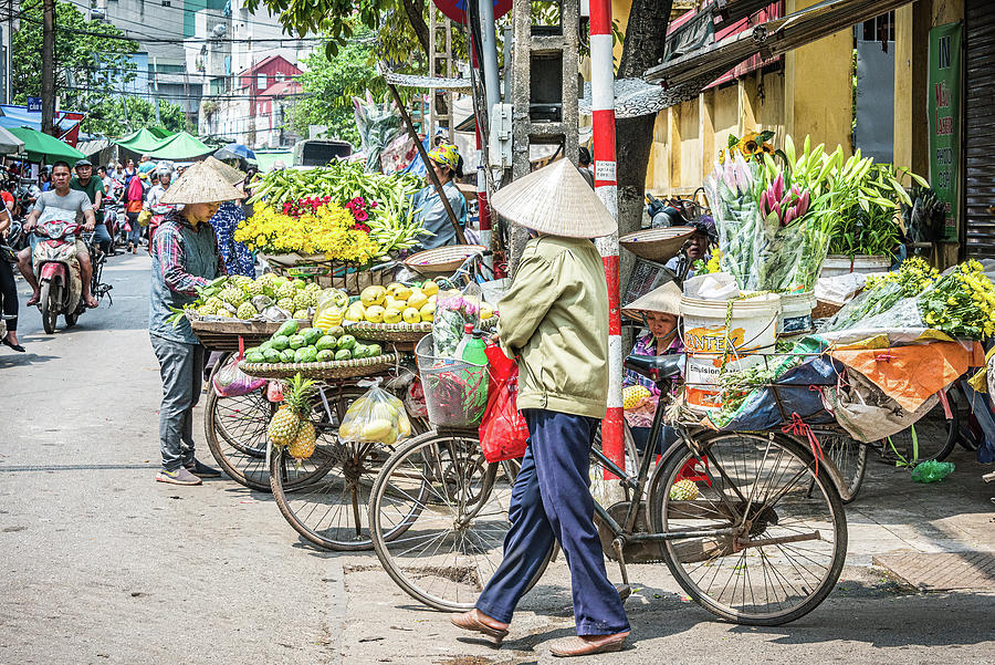 Hanoi Photograph - Old Quarter Market by Marla Brown