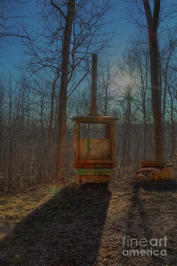 Hdr Photograph - Old Railroad Signal by Larry Braun Hdr Photograph - Old Railroad Signal by Larry Braun