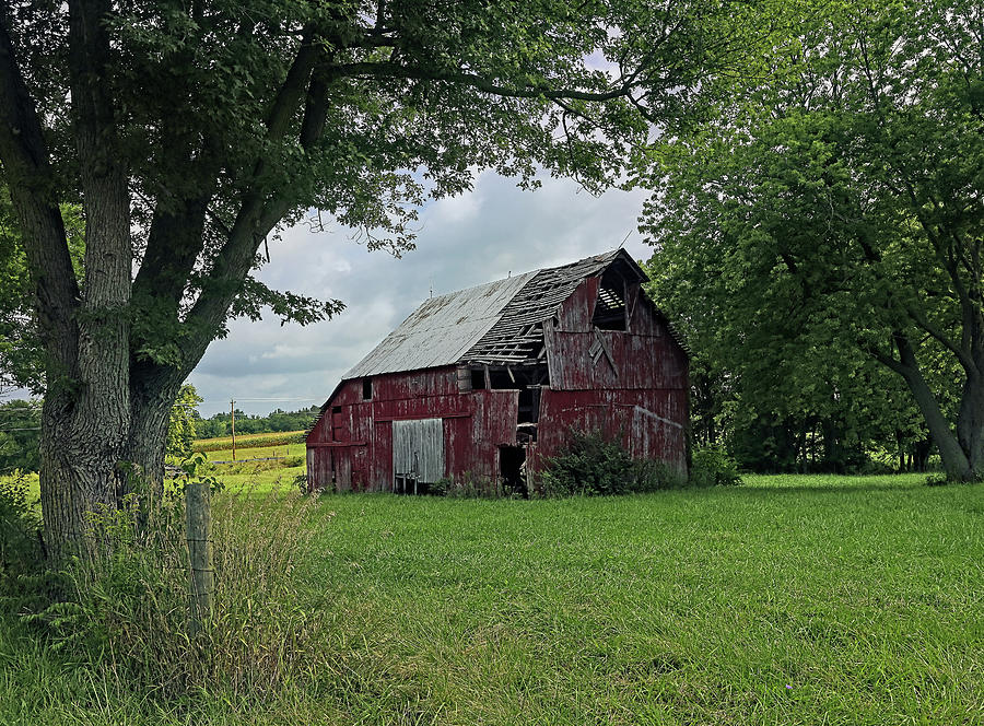 Old Red Barn 624, Indiana Photograph by Steve Gass - Fine Art America