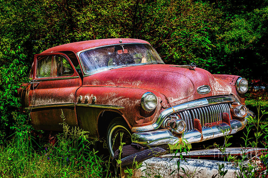 Old Red Buick Photograph by Nick Zelinsky Jr