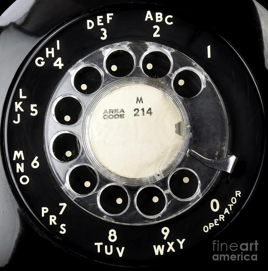 Old Rotary Telephone dial. by W Scott McGill