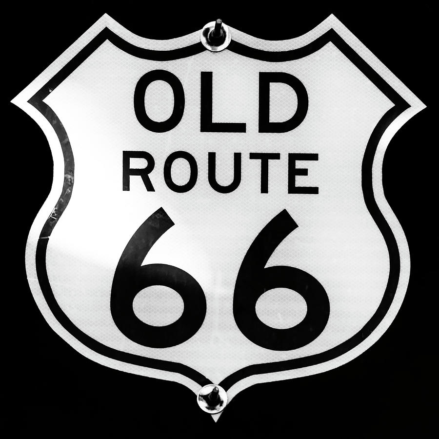 Old Route 66 Sign Photograph by Susan Rissi Tregoning