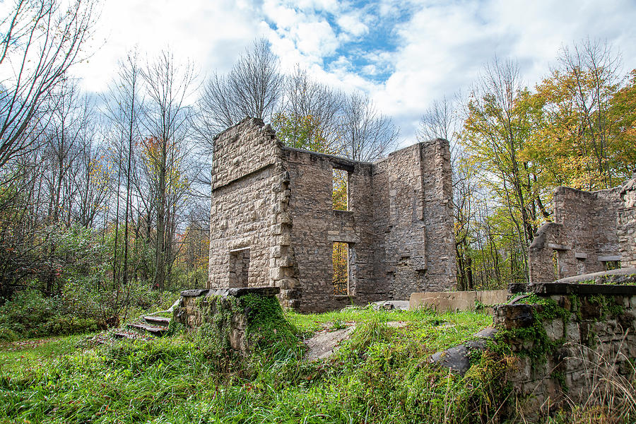 Old Ruin In The Forest Near Wiarton, Ontario 2 Photograph