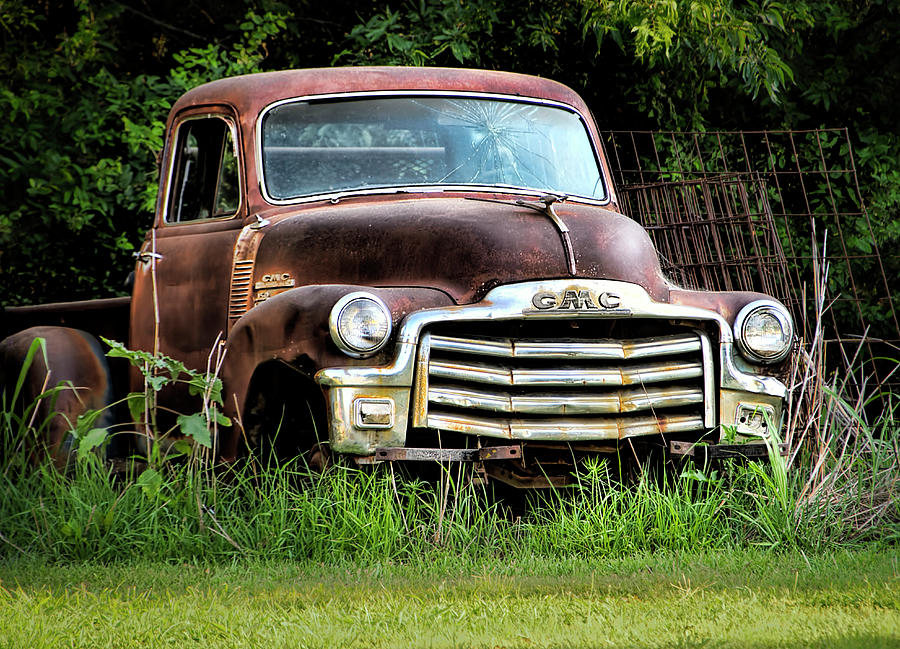 Old Rusted Pick Up Truck Photograph by Ann Powell