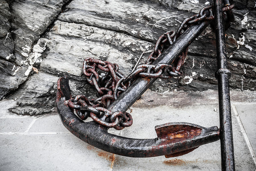 Old rusty anchor Photograph by Fabiano Di Paolo