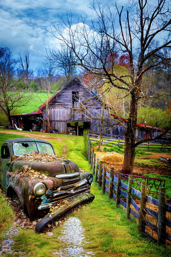 Old Rusty on the Farm Photograph by Debra and Dave Vanderlaan