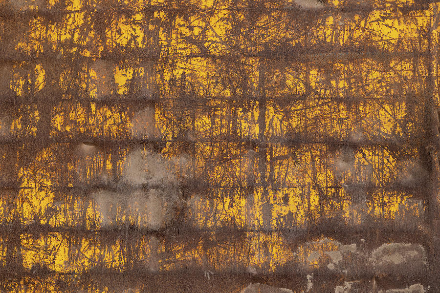 Old Rusty Vintage Metal Wall Background Photograph by Artur Bogacki