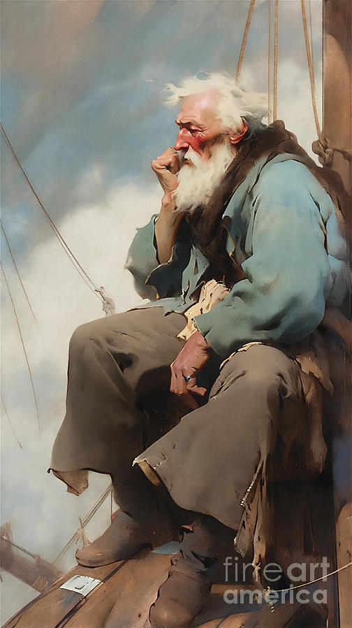 Old Sailor Digital Art by AImages Art - Fine Art America