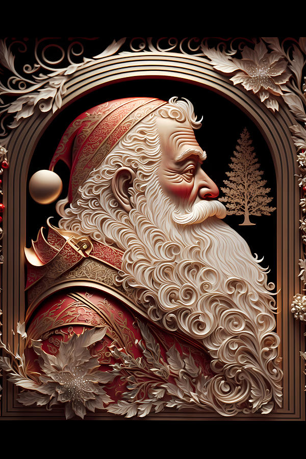 Santa Claus Digital Art - Old Saint Nick by Peter Tinker