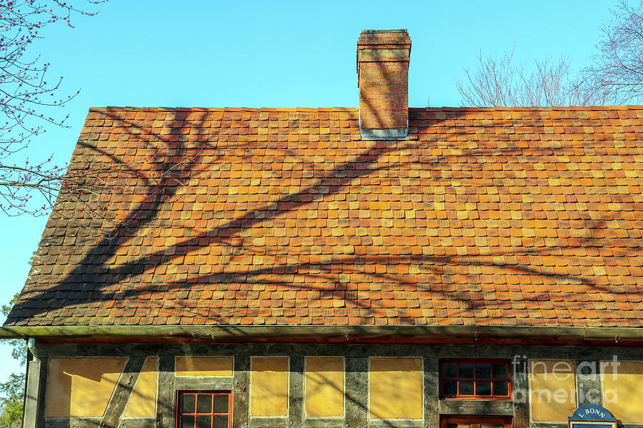 Old Salem Roof Tiles 0001 Photograph by Jack Schultz
