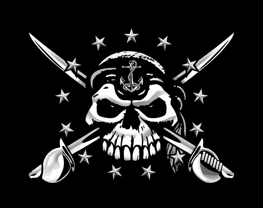 navy chief skull wallpaper