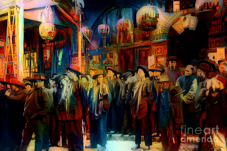 Old San Francisco Chinatown Painterly 20210324 Photograph by Wingsdomain Art and Photography