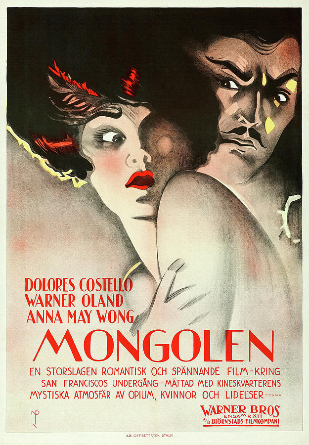 Vintage Mixed Media - Old San Francisco, with Dolores Costello and Warner Oland, 1927 by Movie World Posters