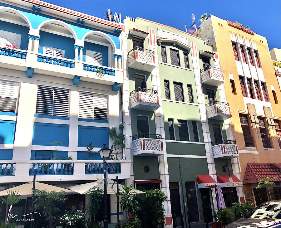 Old San Juan buildings Photograph by Laura Artau - Fine Art America