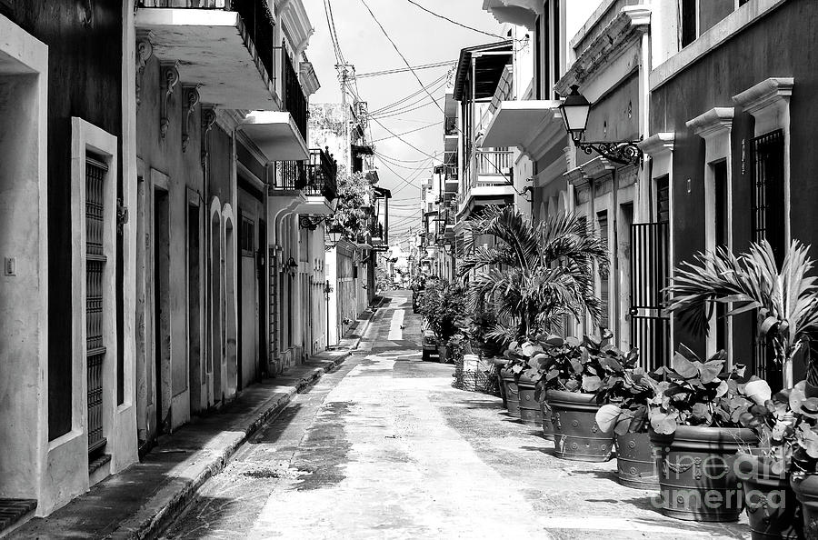 Old San Juan Street in Puerto Rico Photograph by John Rizzuto