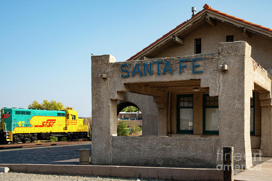Old Santa Fe Railroad Station Photograph by Bob Phillips