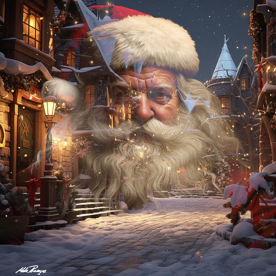 Old Santa Digital Art by Mike Peconge - Fine Art America