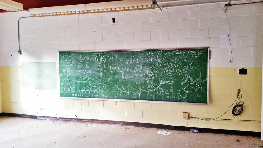 Old School Chalkboard Photograph by Jonny D