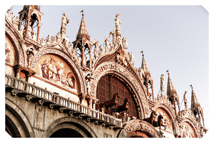 Old School Saint Marks Basilica in Venice Photograph by John Rizzuto