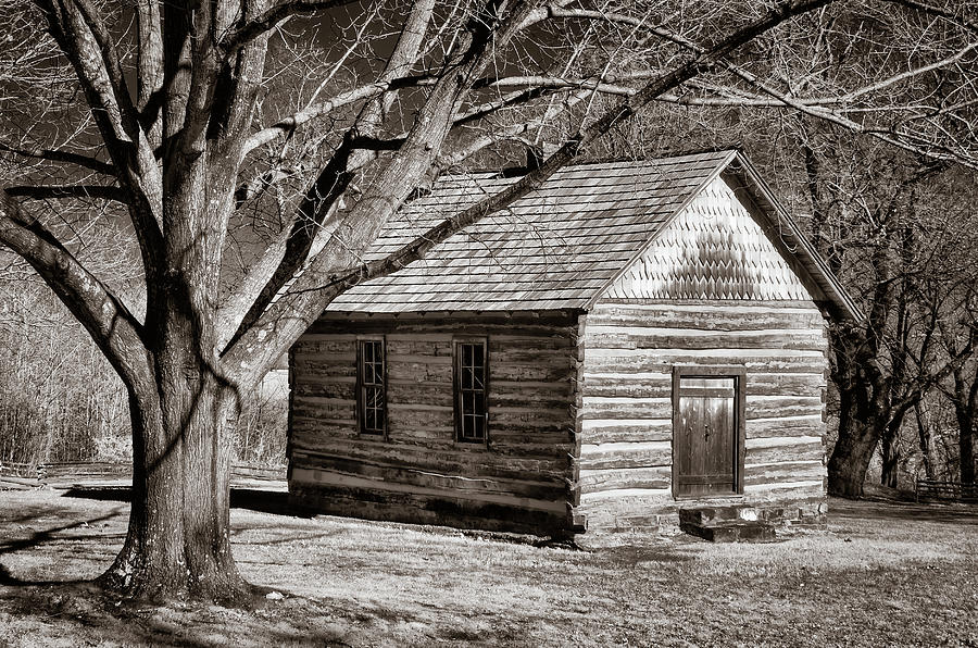 Old Schoolhouse at Prairie Grove Photograph by James Barber