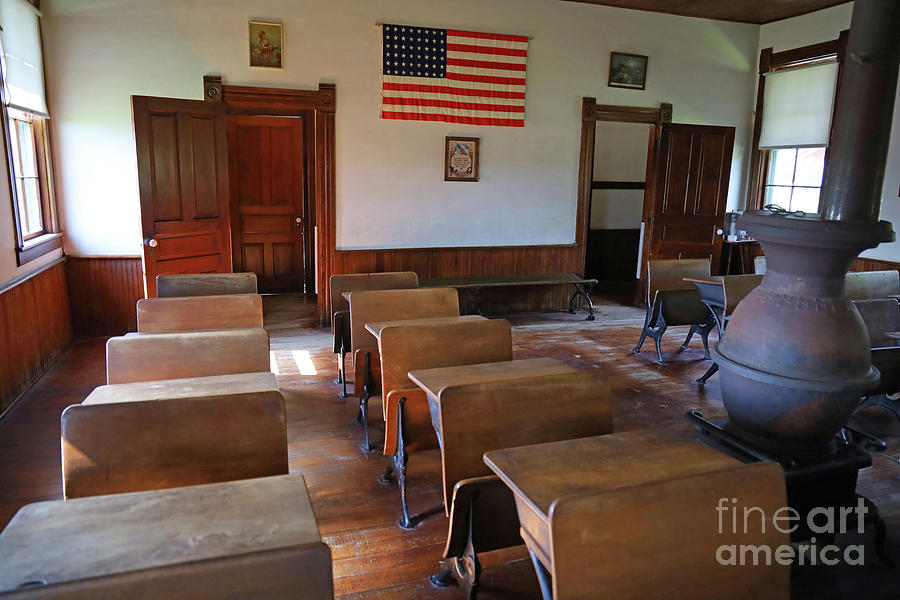 Old Schoolhouse Desks 7304 Photograph by Jack Schultz