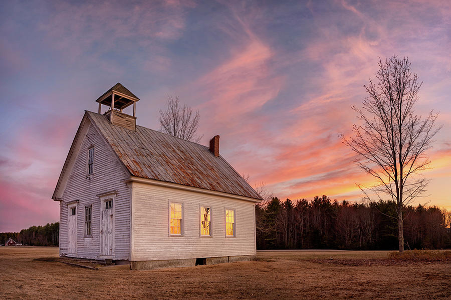 Old Schoolhouse on the Hill Photograph by Darylann Leonard Photography