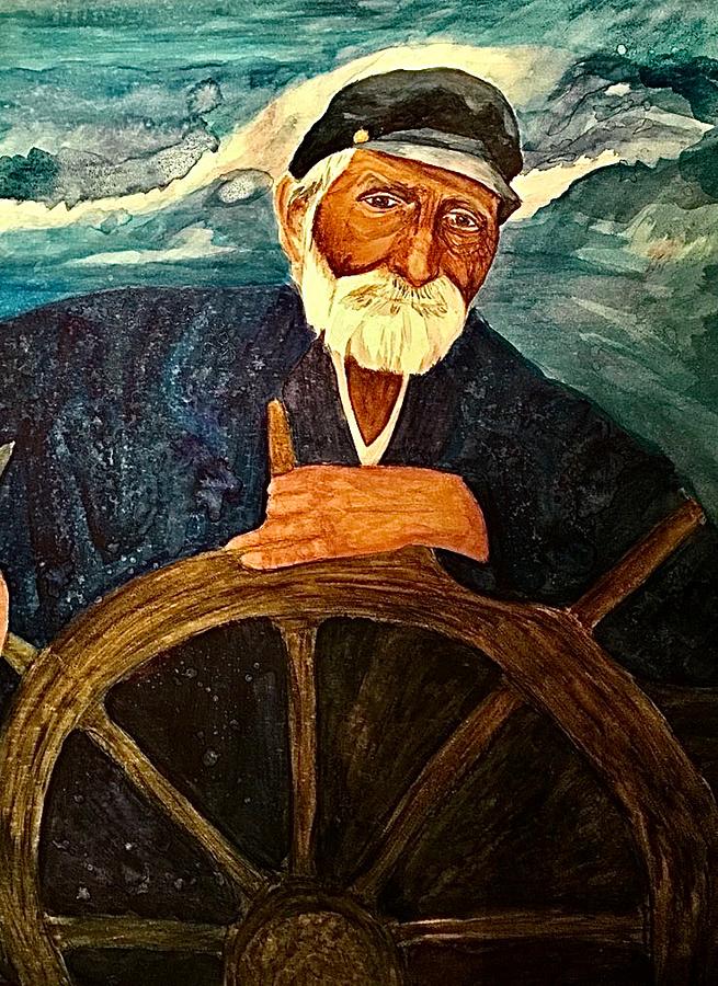 Old Sea Captain Painting by Forrest Fortier