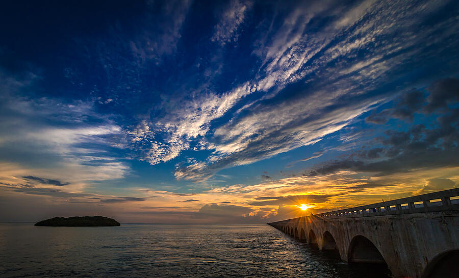 Old Seven Mile Bridge Photograph by Steve Mitchell