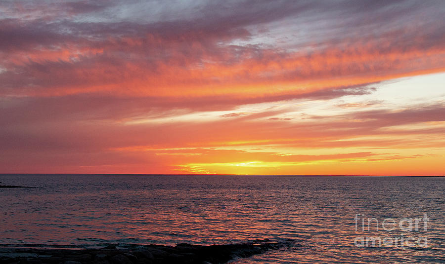 Old Silver Beach Sunset Photograph by Sharon Mayhak