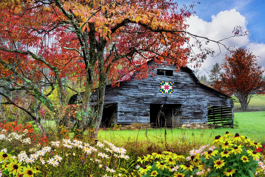 Old Smoky Mountain Barn Photograph by Debra and Dave Vanderlaan