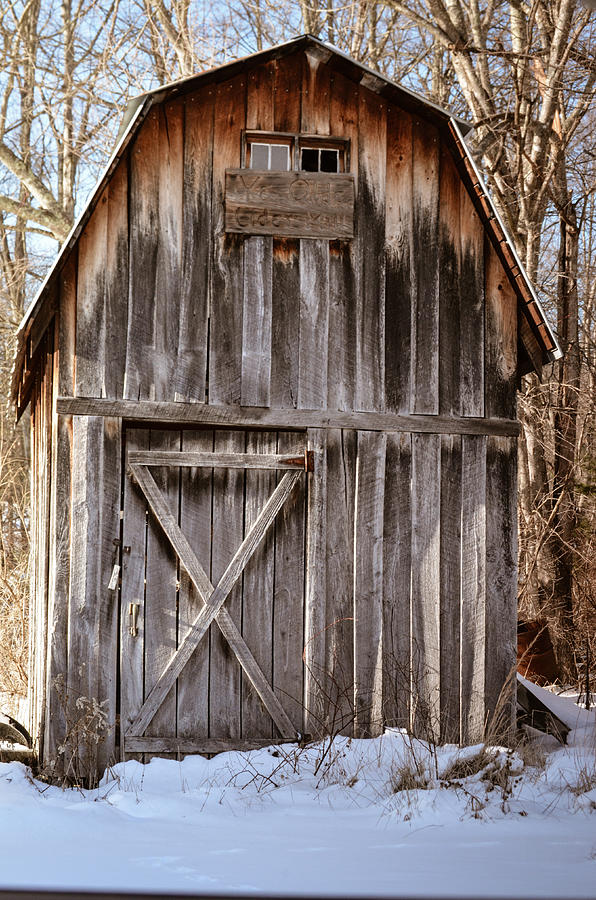 Old Snowy Barn Photograph by Lisa Lambert-Shank