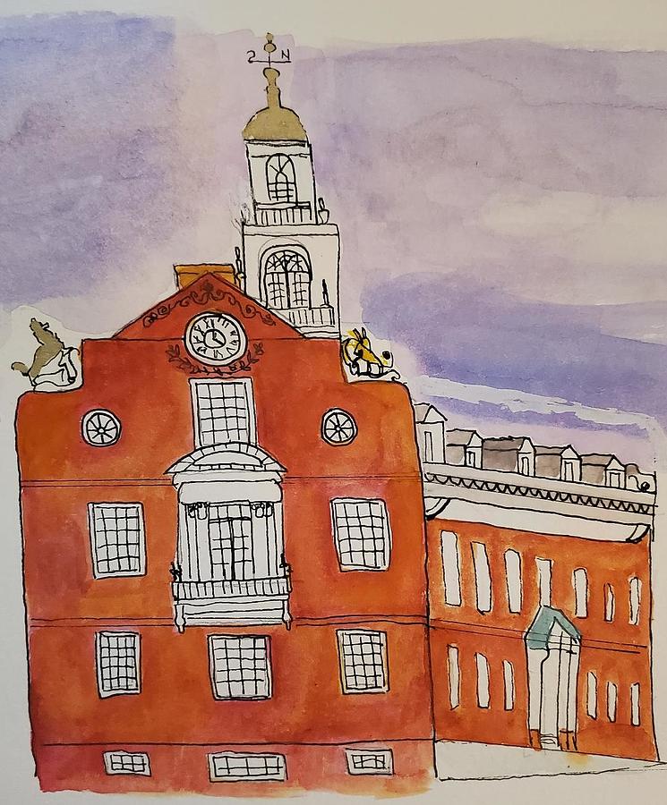 Old State House, Boston Drawing by Ann Stewart Burns Fine Art America