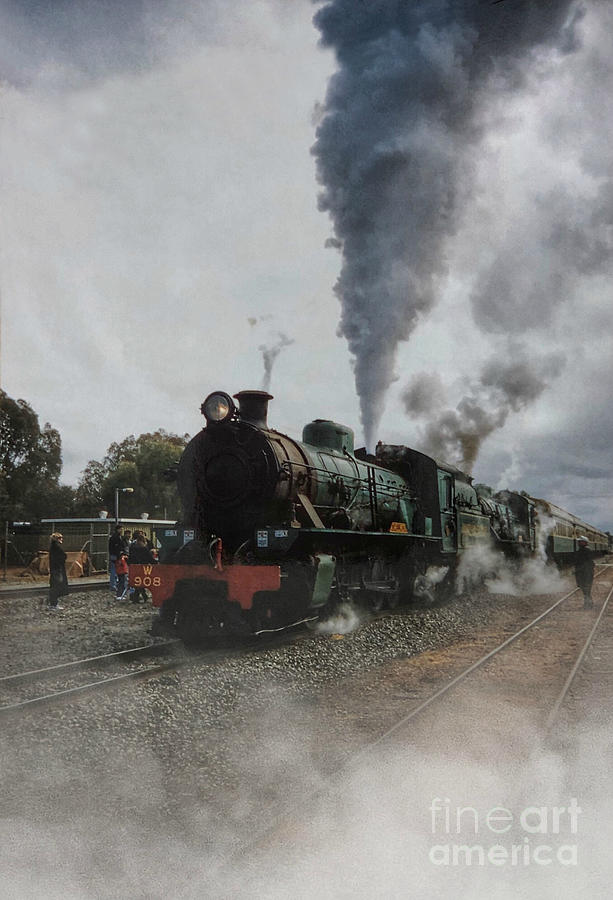 Old Steam Train - Western Australia Photograph by Miriam Danar