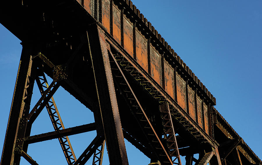 Old Steel Railway Bridge Photograph by George Plumley - Fine Art America