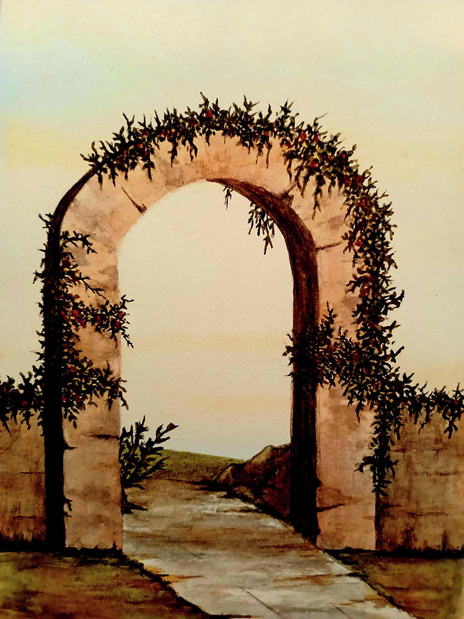 Old Stone Arch Painting