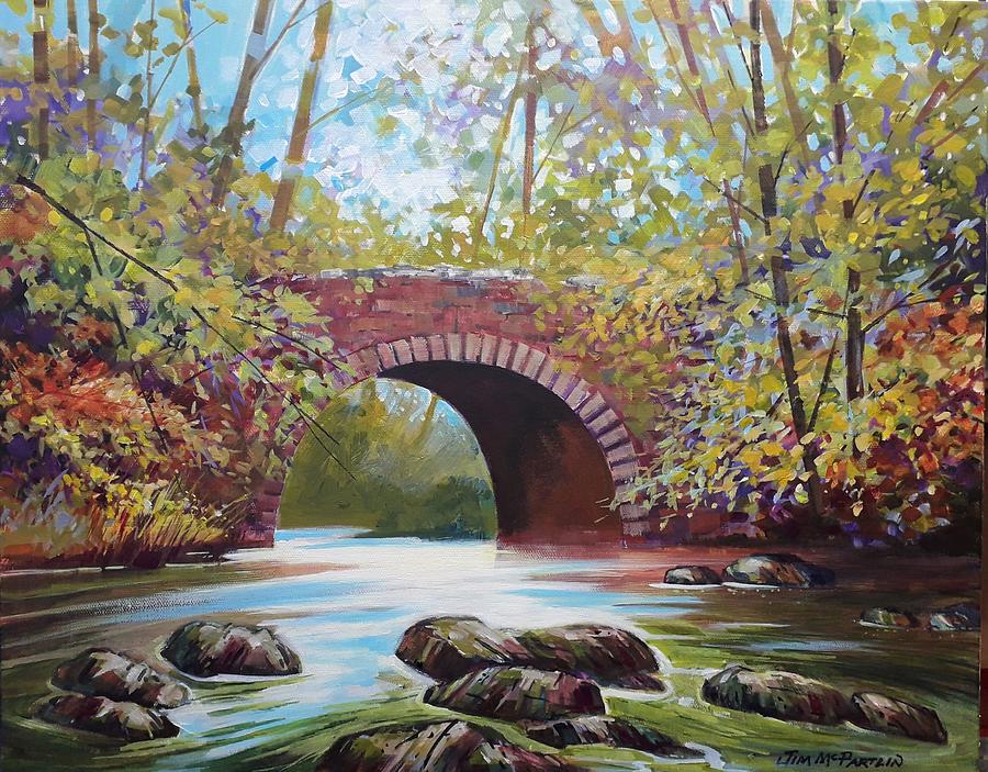 Old Stone Bridge Painting By Jim Mc Partlin Pixels   Old Stone Bridge Jim Mc Partlin 