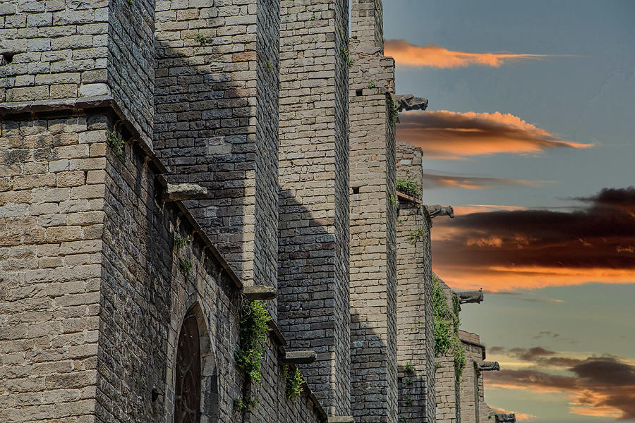 Old Stone Columns and Walls in Barcelona Photograph by Darryl Brooks