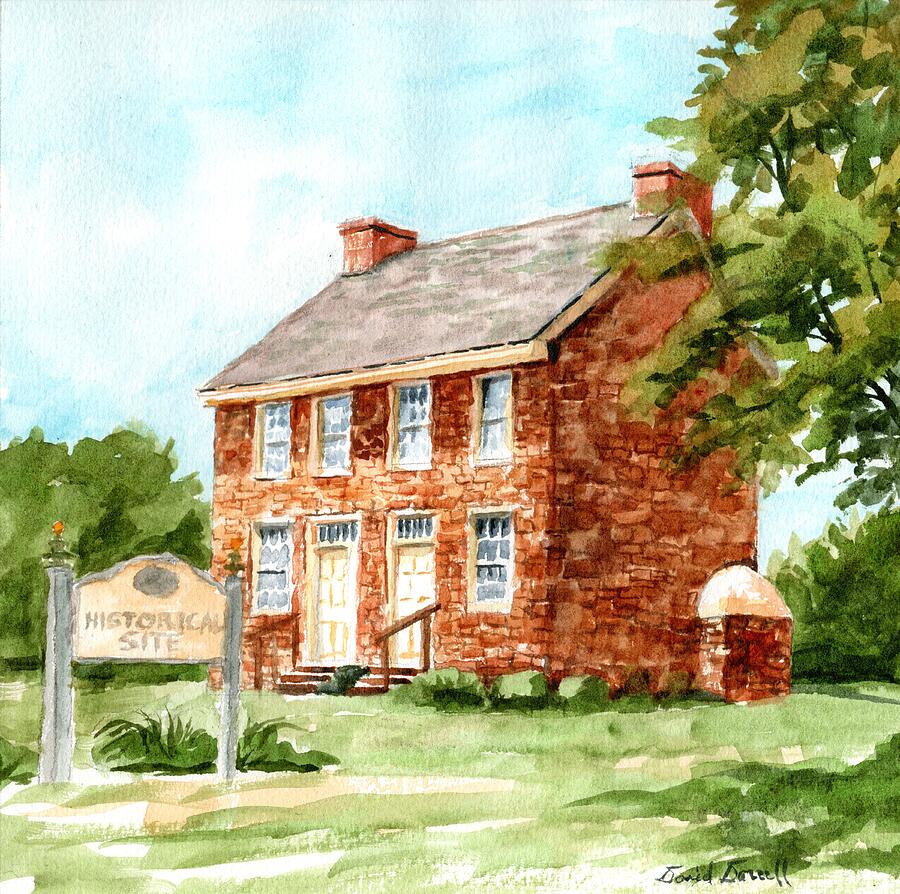 Old Stone House Painting by David Dorrell - Fine Art America