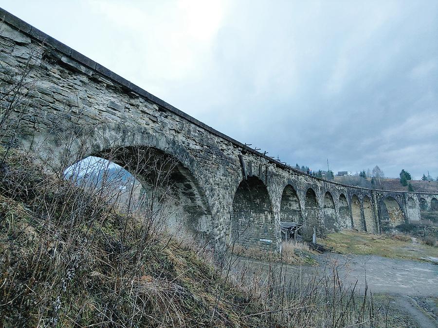 Old Stone Viaduct in Vorokhta Photograph by Alex Mir
