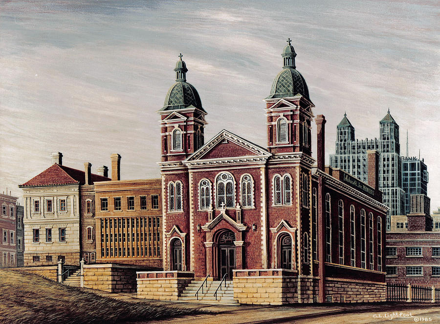 Old St.Patricks Church - 1876 - KC, MO Painting by George Lightfoot