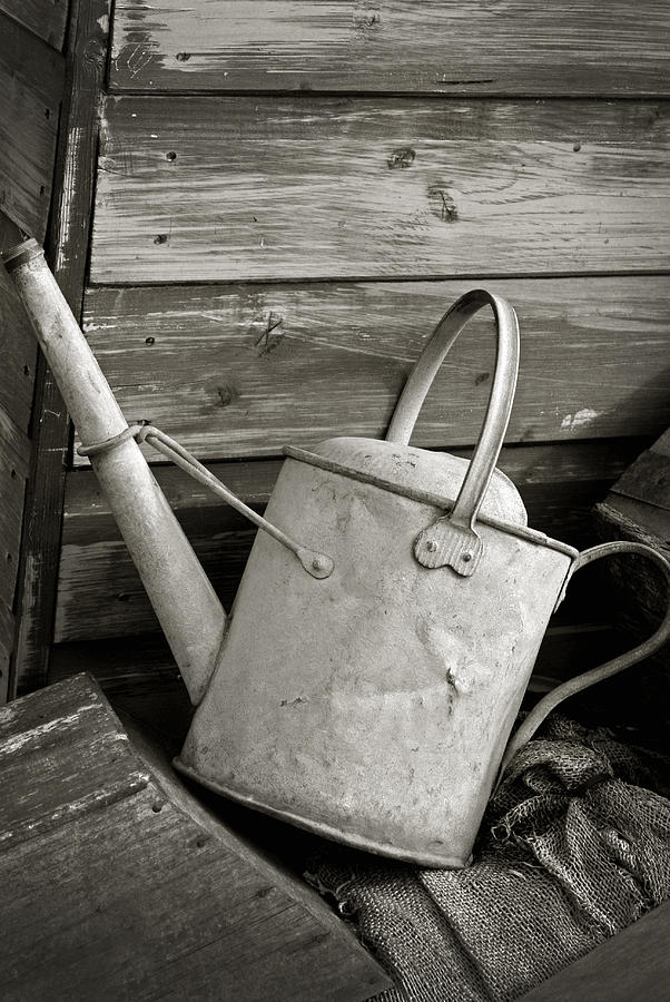 Old Style Watering Can Photograph by Severija Kirilovaite