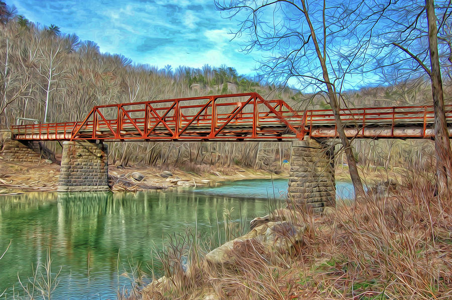 Old Sublimity Bridge Photograph by Barry Fowler - Fine Art America