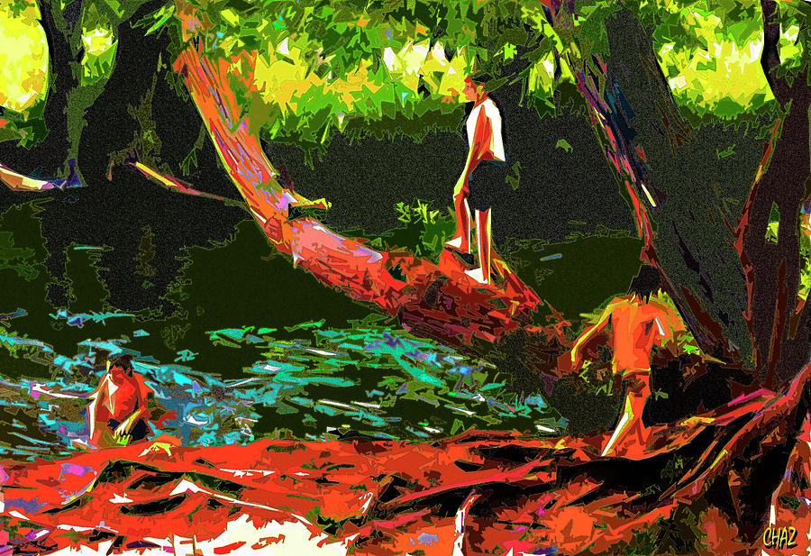 Old Swimmin Hole 2 Digital Art by CHAZ Daugherty