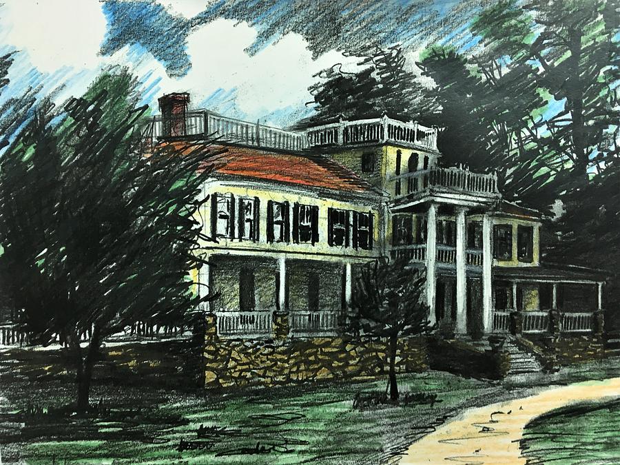 Old Tavern- Winchendon School Drawing by Mark Lore