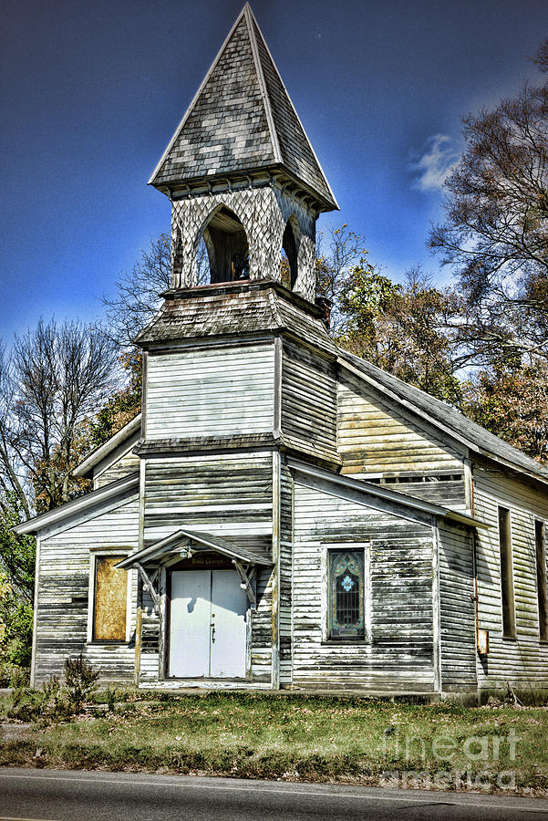 Old Time Road Side Church Photograph by Paul Ward - Fine Art America