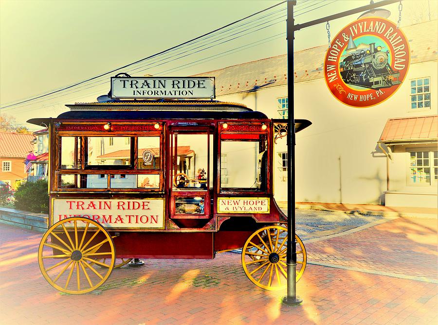 Old Time Train Booth Photograph
