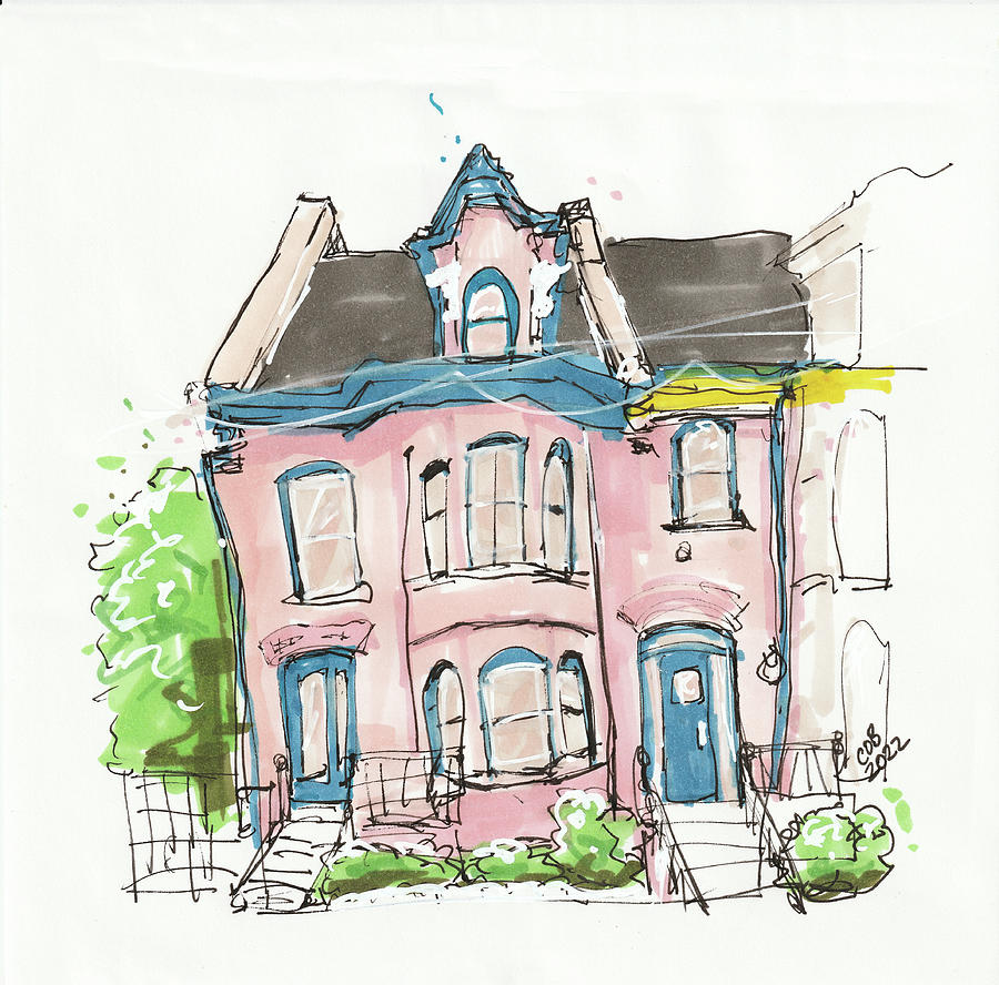 Old Toronto House Drawing by Thomas Leparskas