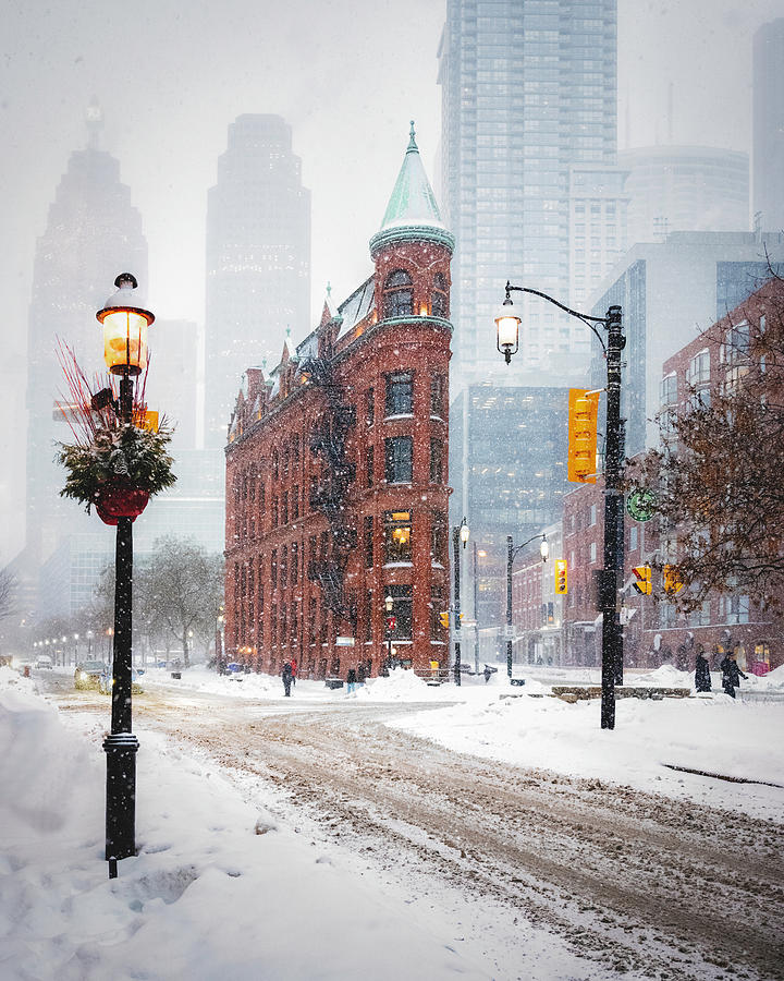 Old Toronto Snowfall Photograph by Dee Potter