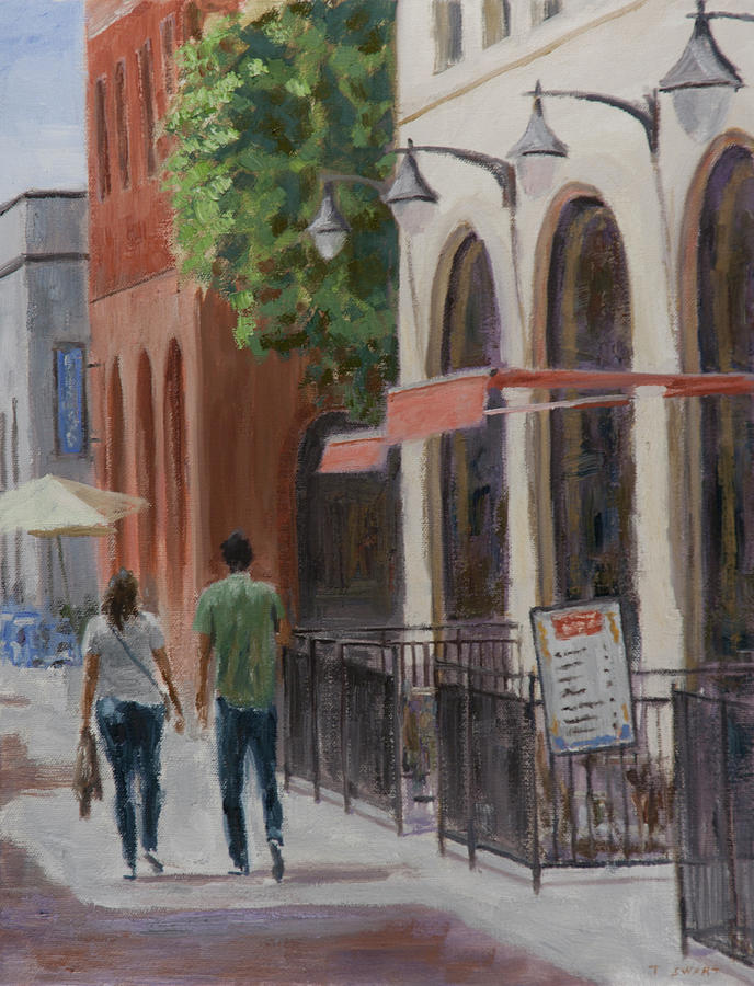 Cityscape Painting - Old Town Alley by Todd Swart