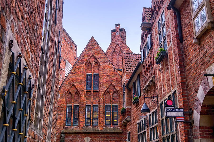 Old town historic buildings in Bremen, Germany Photograph by Elenarts - Elena Duvernay photo